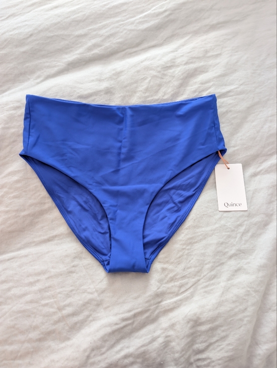 Quince Other - NWT Quince Royal Cobalt Blue Italian High Waisted Bikini Bottom Size Large